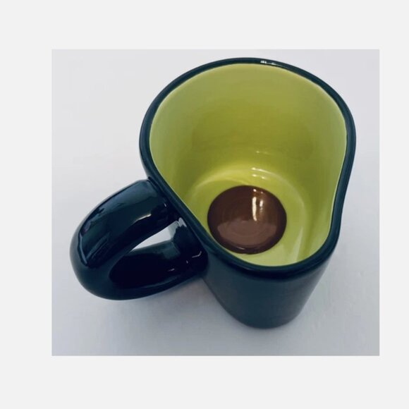 Tabitha Brown Avocado Shaped Stoneware Coffee Mug Cup Green 16 Ounce Set of 4 - Picture 6 of 9